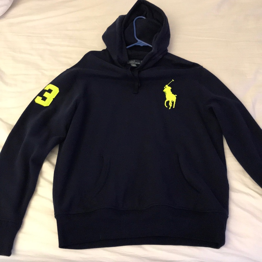 Polo Ralph Lauren Navy Blue Hoodie Large